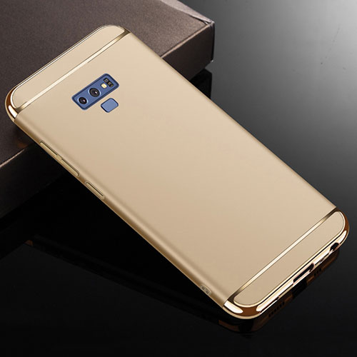 Luxury Metal Frame and Plastic Back Cover Case M01 for Samsung Galaxy Note 9 Gold