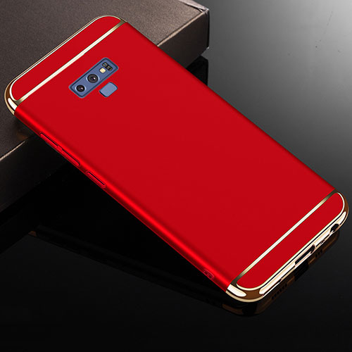 Luxury Metal Frame and Plastic Back Cover Case M01 for Samsung Galaxy Note 9 Red