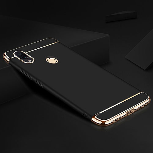 Luxury Metal Frame and Plastic Back Cover Case M01 for Xiaomi Redmi Note 7 Black