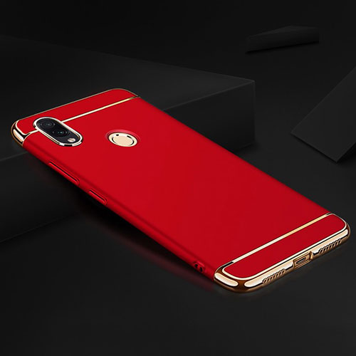 Luxury Metal Frame and Plastic Back Cover Case M01 for Xiaomi Redmi Note 7 Red