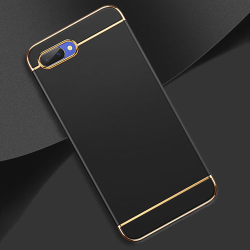 Luxury Metal Frame and Plastic Back Cover Case M02 for Oppo A5 Black