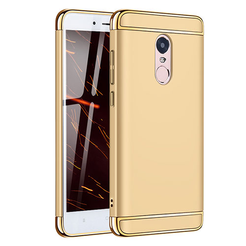 Luxury Metal Frame and Plastic Back Cover Case M02 for Xiaomi Redmi Note 4X High Edition Gold