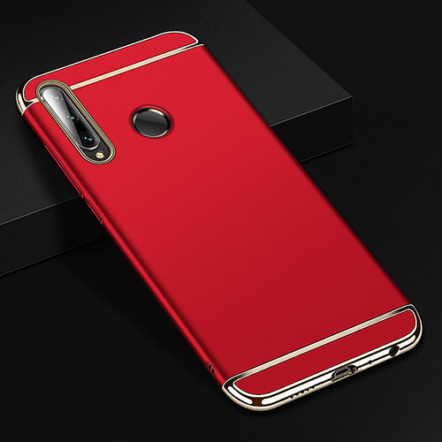 Luxury Metal Frame and Plastic Back Cover Case T01 for Huawei Honor 20E Red