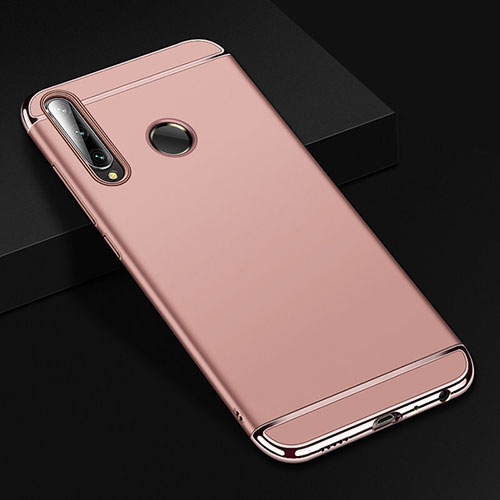 Luxury Metal Frame and Plastic Back Cover Case T01 for Huawei Honor 20E Rose Gold