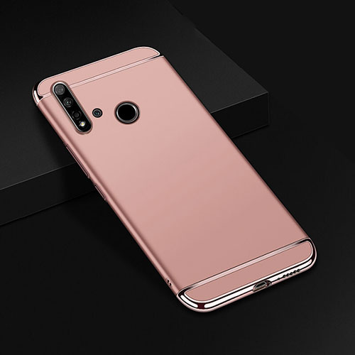 Luxury Metal Frame and Plastic Back Cover Case T01 for Huawei Nova 5i Rose Gold