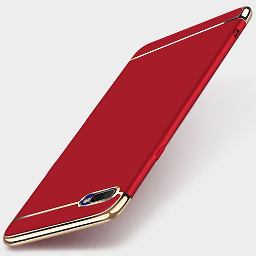 Luxury Metal Frame and Plastic Back Cover Case T01 for Oppo K1 Red