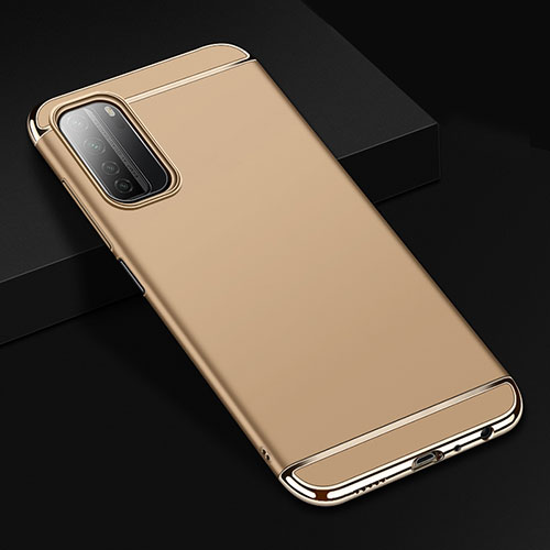 Luxury Metal Frame and Plastic Back Cover Case T02 for Huawei Nova 7 SE 5G Gold