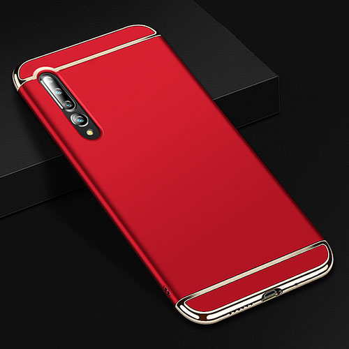 Luxury Metal Frame and Plastic Back Cover Case T02 for Xiaomi Mi 10 Pro Red