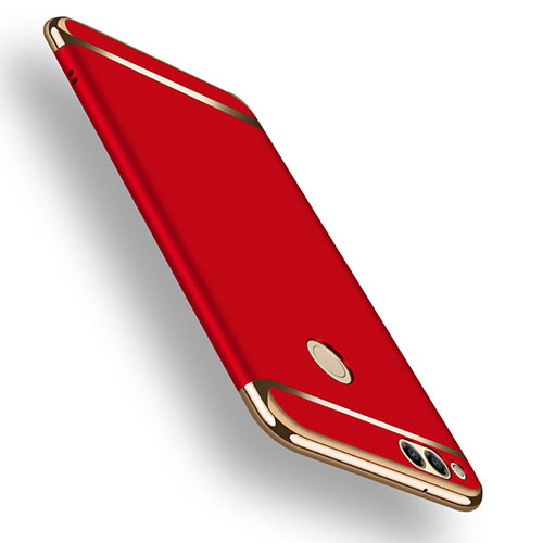 Luxury Metal Frame and Plastic Back Cover for Huawei Honor Play 7X Red