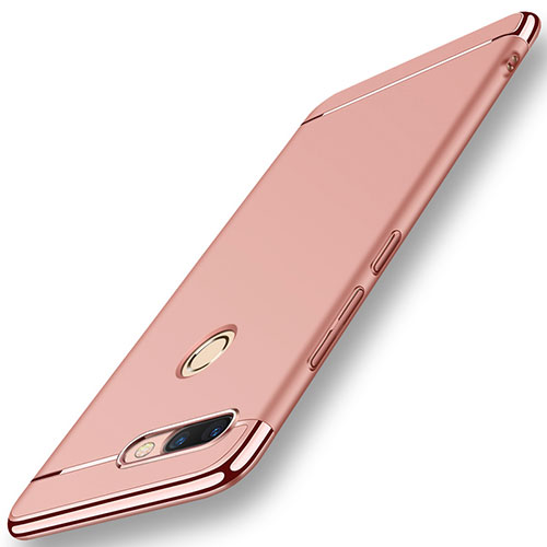 Luxury Metal Frame and Plastic Back Cover for Huawei Nova 2 Plus Rose Gold