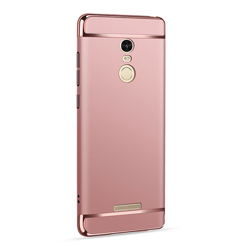 Luxury Metal Frame and Plastic Back Cover for Xiaomi Redmi Note 3 Pro Rose Gold