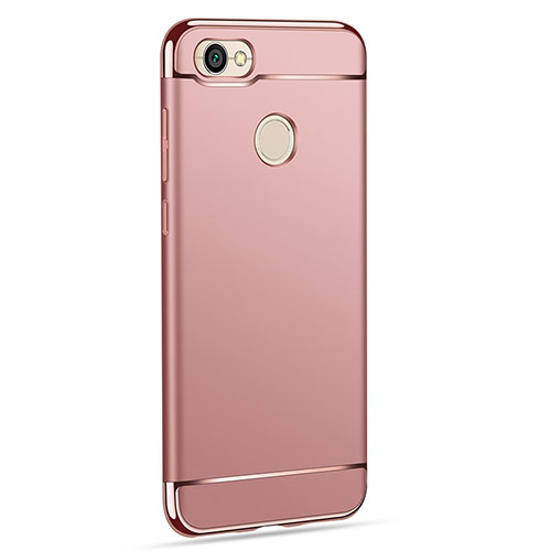 Luxury Metal Frame and Plastic Back Cover for Xiaomi Redmi Note 5A Pro Rose Gold