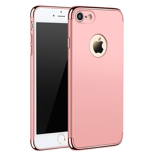 Luxury Metal Frame and Plastic Back Cover M01 for Apple iPhone SE (2020) Rose Gold