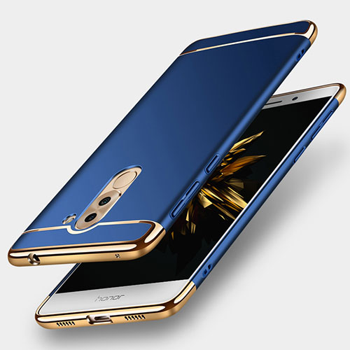 Luxury Metal Frame and Plastic Back Cover M02 for Huawei Honor 6X Blue