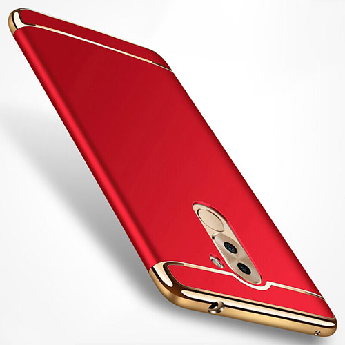Luxury Metal Frame and Plastic Back Cover M02 for Huawei Honor 6X Red