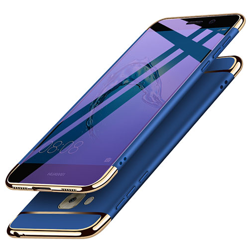 Luxury Metal Frame and Plastic Back Cover M02 for Huawei Nova Plus Blue