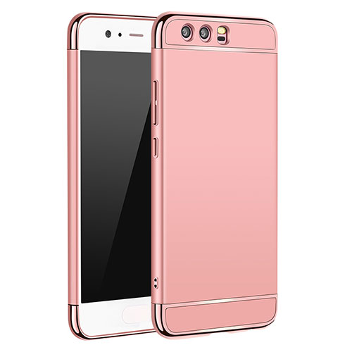 Luxury Metal Frame and Plastic Back Cover M02 for Huawei P10 Rose Gold