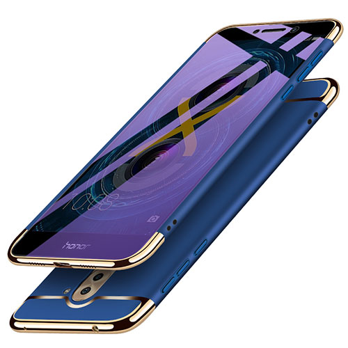 Luxury Metal Frame and Plastic Back Cover M03 for Huawei Honor 6X Blue