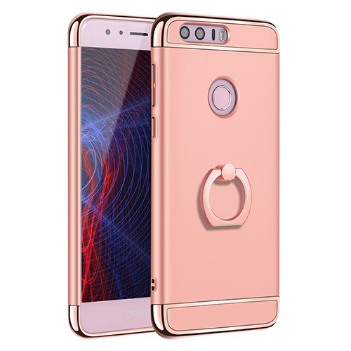 Piepen begroting rooster Luxury Metal Frame and Plastic Back Cover with Finger Ring Stand A01 for Huawei  Honor 8