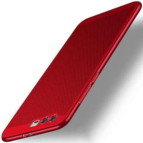 Mesh Hole Hard Rigid Case Back Cover for Huawei Honor 9 Premium Red