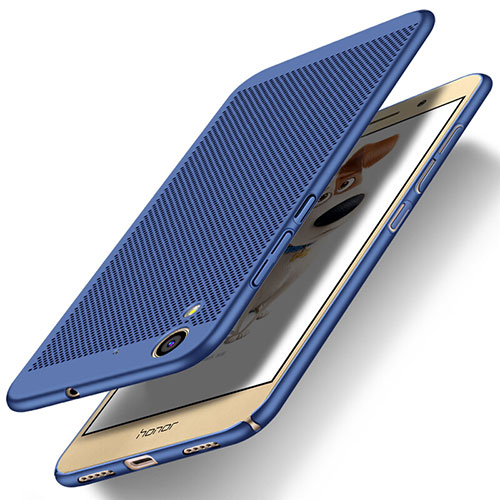 Mesh Hole Hard Rigid Case Back Cover for Huawei Honor Holly 3 Blue