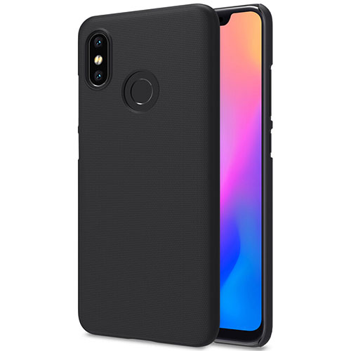 Mesh Hole Hard Rigid Case Back Cover for Xiaomi Mi 8 Black