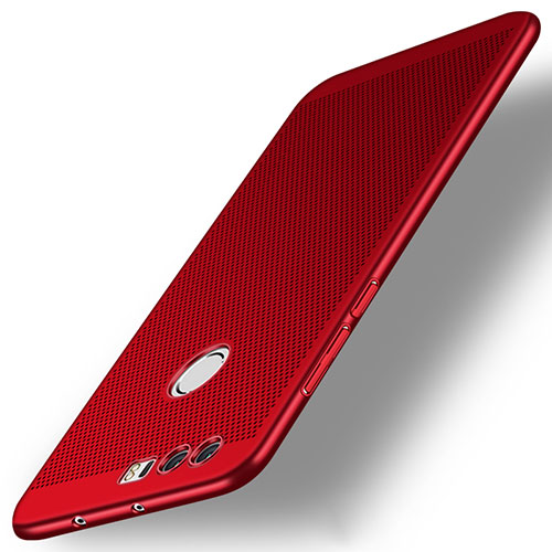 Mesh Hole Hard Rigid Cover for Huawei Honor 8 Red