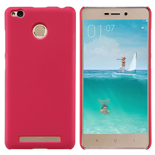 Mesh Hole Hard Rigid Cover for Xiaomi Redmi 3 High Edition Red