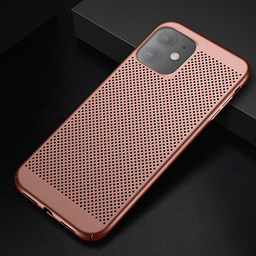 Mesh Hole Hard Rigid Snap On Case Cover for Apple iPhone 11 Rose Gold