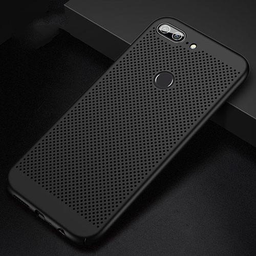 Mesh Hole Hard Rigid Snap On Case Cover for Huawei Honor 9 Lite Black