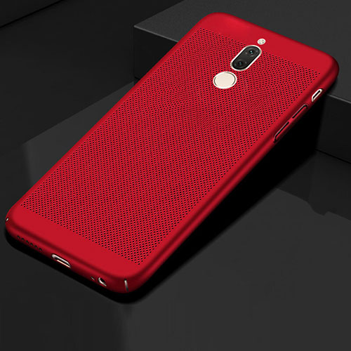 Mesh Hole Hard Rigid Snap On Case Cover for Huawei Nova 2i Red