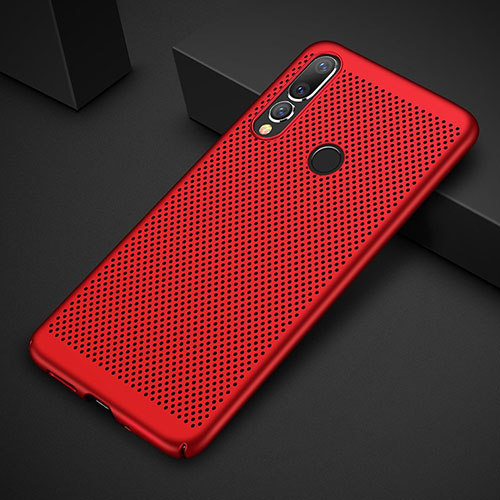 Mesh Hole Hard Rigid Snap On Case Cover for Huawei Nova 4e Red