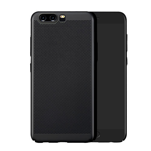 Mesh Hole Hard Rigid Snap On Case Cover for Huawei P10 Black