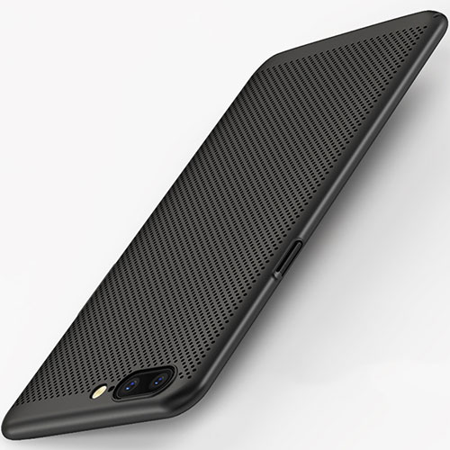 Mesh Hole Hard Rigid Snap On Case Cover for OnePlus 5 Black