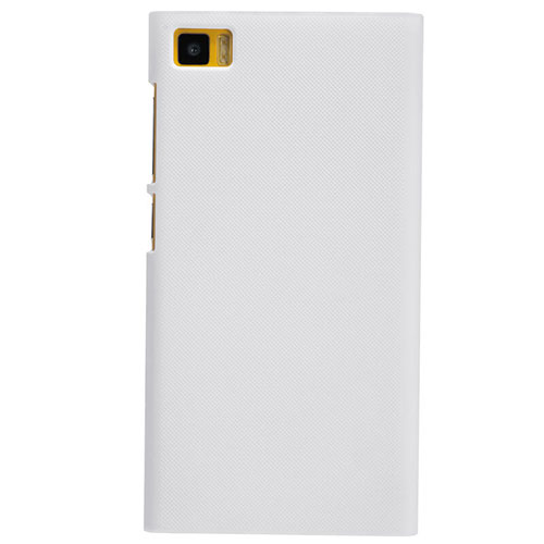 Mesh Hole Hard Rigid Snap On Case Cover for Xiaomi Mi 3 White