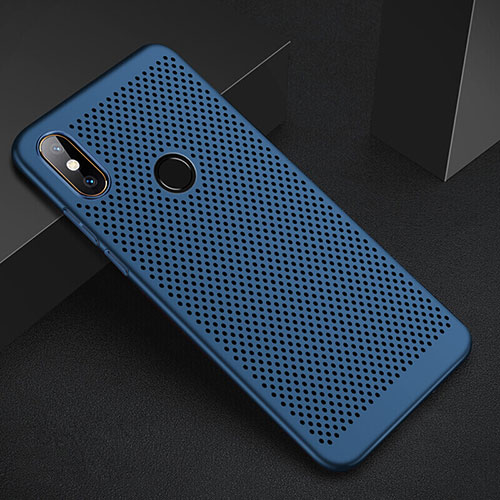 Mesh Hole Hard Rigid Snap On Case Cover for Xiaomi Mi 6X Blue