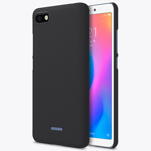 Mesh Hole Hard Rigid Snap On Case Cover for Xiaomi Redmi 6A Black