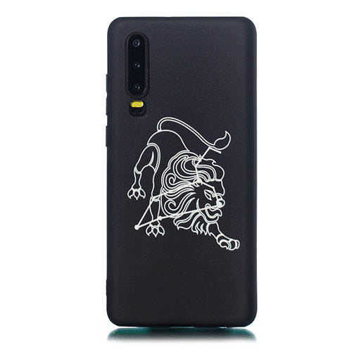 Silicone Candy Rubber Gel Constellation Soft Case Cover S11 for Huawei P30 Black