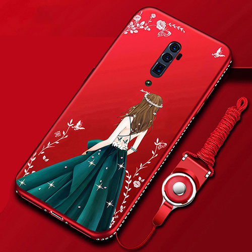 Silicone Candy Rubber Gel Dress Party Girl Soft Case Cover for Oppo Reno 10X Zoom Mixed