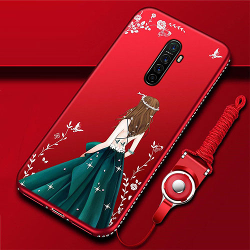 Silicone Candy Rubber Gel Dress Party Girl Soft Case Cover for Oppo Reno Ace Mixed