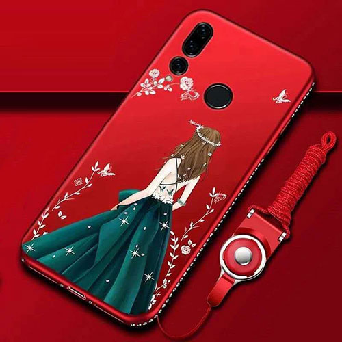 Silicone Candy Rubber Gel Dress Party Girl Soft Case Cover K01 for Huawei Honor 20 Lite Mixed