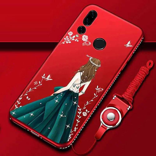 Silicone Candy Rubber Gel Dress Party Girl Soft Case Cover K01 for Huawei Honor 20i Mixed