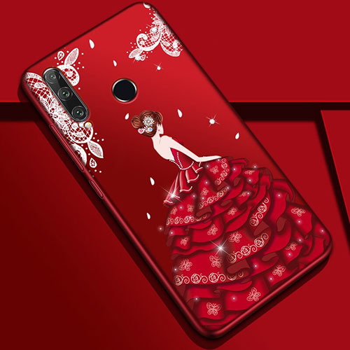 Silicone Candy Rubber Gel Dress Party Girl Soft Case Cover Z01 for Huawei Honor 20E Mixed