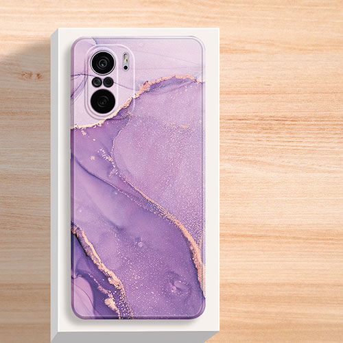 Silicone Candy Rubber Gel Fashionable Pattern Soft Case Cover for Xiaomi Mi 11i 5G Purple