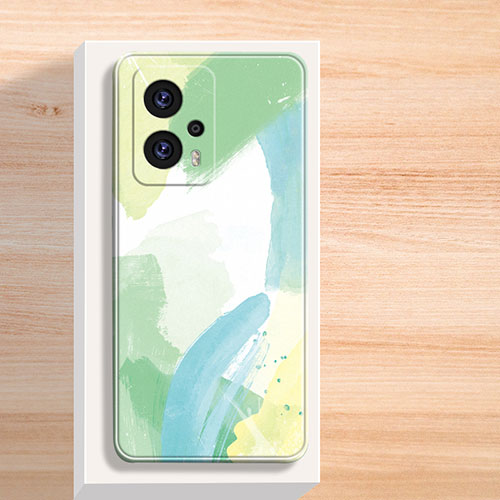 Silicone Candy Rubber Gel Fashionable Pattern Soft Case Cover for Xiaomi Poco X4 GT 5G Green