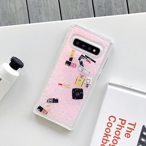 Silicone Candy Rubber Gel Fashionable Pattern Soft Case Cover K01 for Samsung Galaxy S10 5G Pink