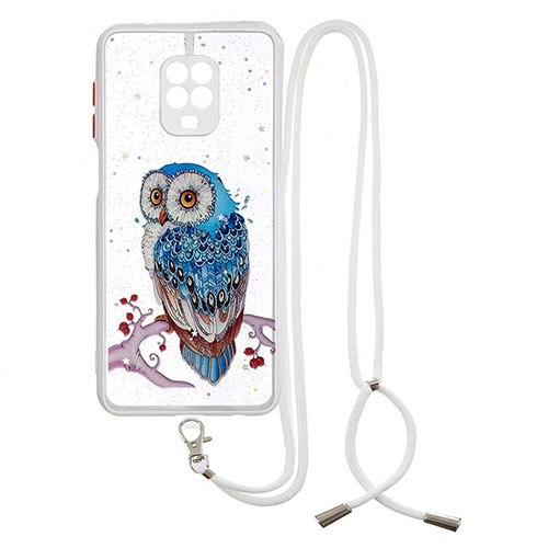 Silicone Candy Rubber Gel Fashionable Pattern Soft Case Cover with Lanyard Strap Y01X for Xiaomi Poco M2 Pro Mixed