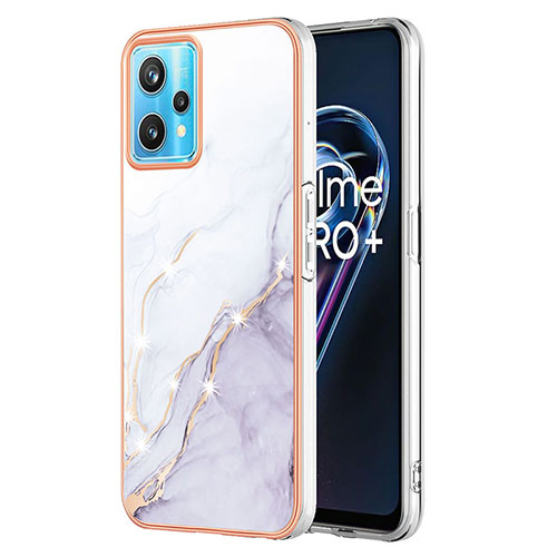 Silicone Candy Rubber Gel Fashionable Pattern Soft Case Cover Y01B for Realme Narzo 50 Pro 5G White