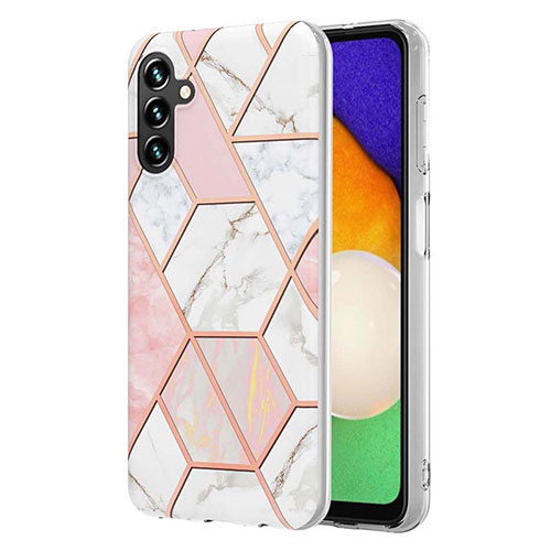 Silicone Candy Rubber Gel Fashionable Pattern Soft Case Cover Y01B for Samsung Galaxy A04s Pink