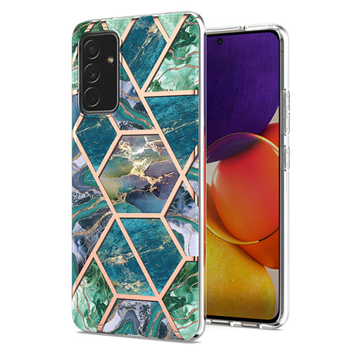 Silicone Candy Rubber Gel Fashionable Pattern Soft Case Cover Y01B for Samsung Galaxy A05s Midnight Green